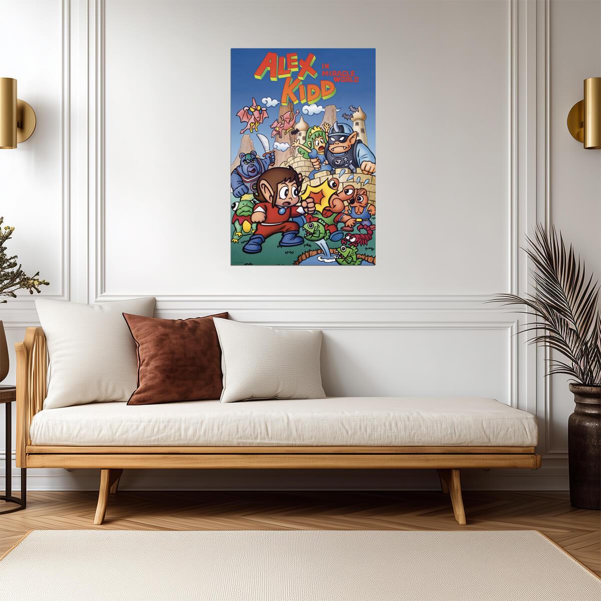 Alex Kidd in Miracle World | Retro Gaming Poster | Nostalgic Master System Art