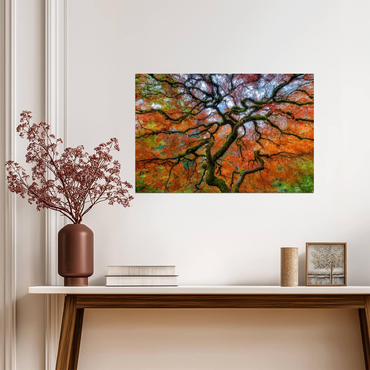 Portland Japanese Garden in Autumn | Nature Photography Print | Tranquil Scenery Poster