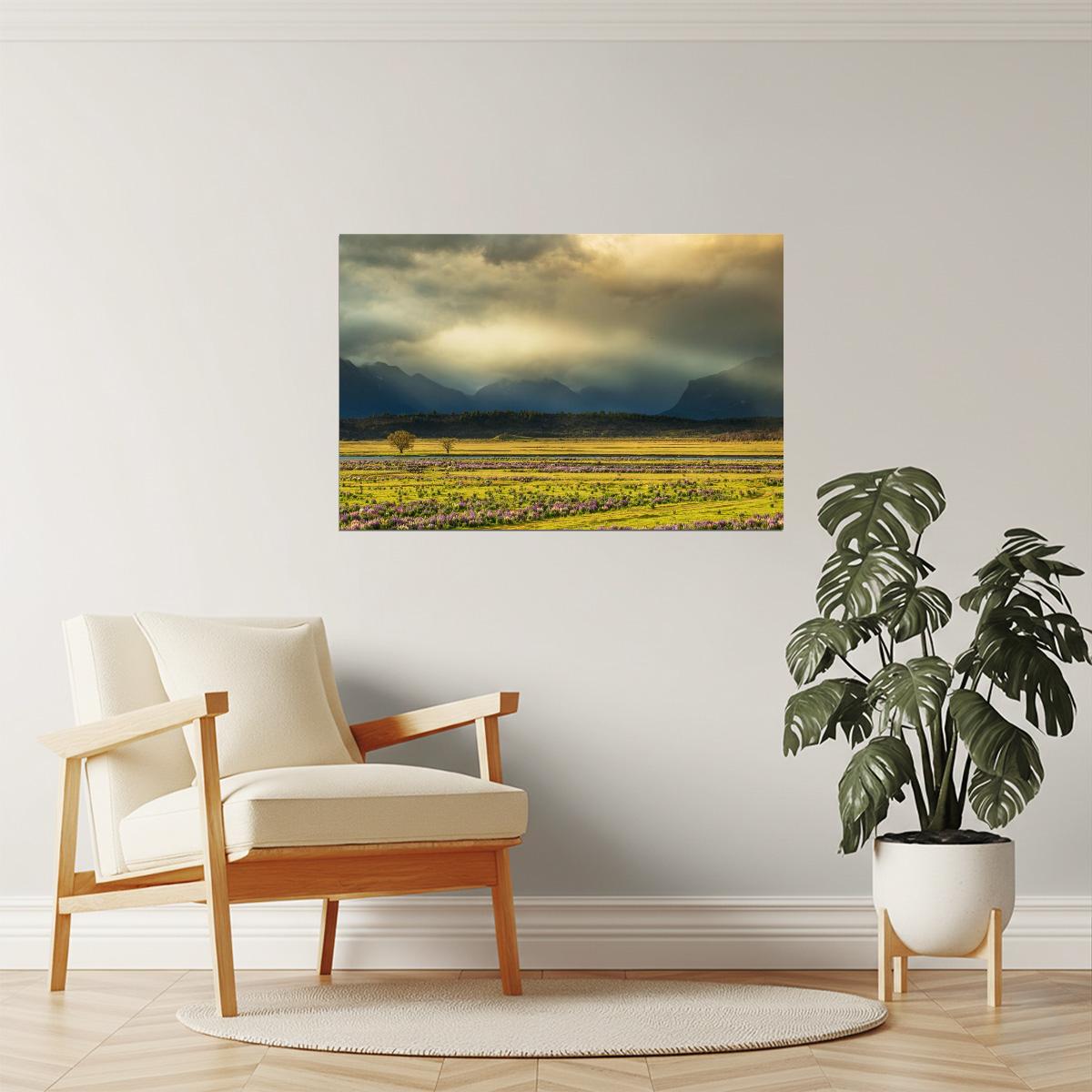 Lake Tekapo New Zealand Poster | Mountain Landscape Photography | Nature Wall Art