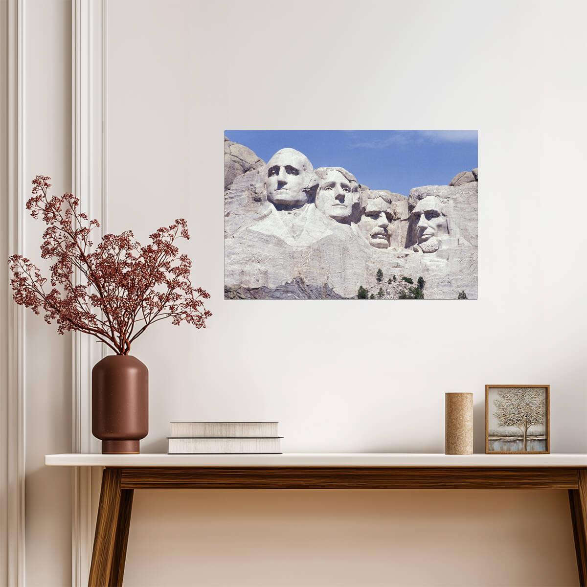 Mount Rushmore National Memorial | Black Hills South Dakota | Landmark Photography Poster - Photography Poster