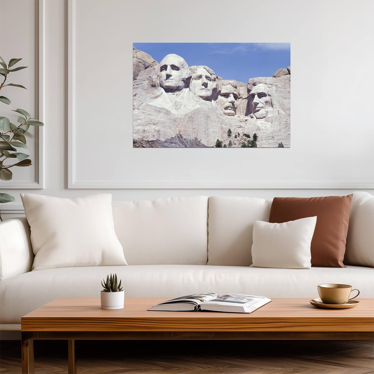 Mount Rushmore National Memorial | Black Hills South Dakota | Landmark Photography Poster - Photography Poster