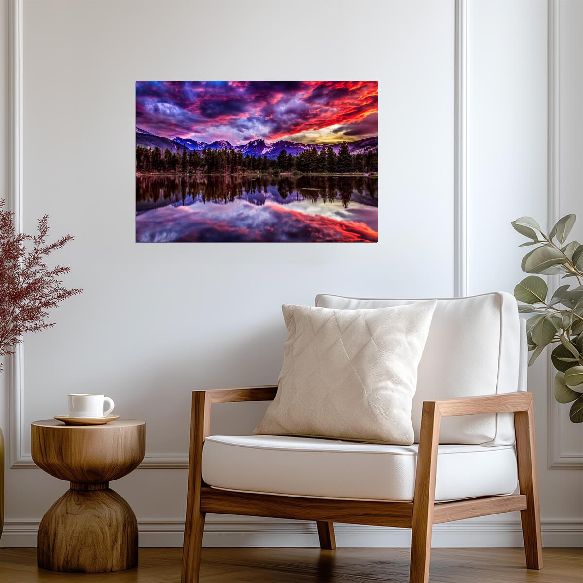 Sunset in Rocky Mountain National Park | Landscape Photography Print | Nature Poster - Photography Poster