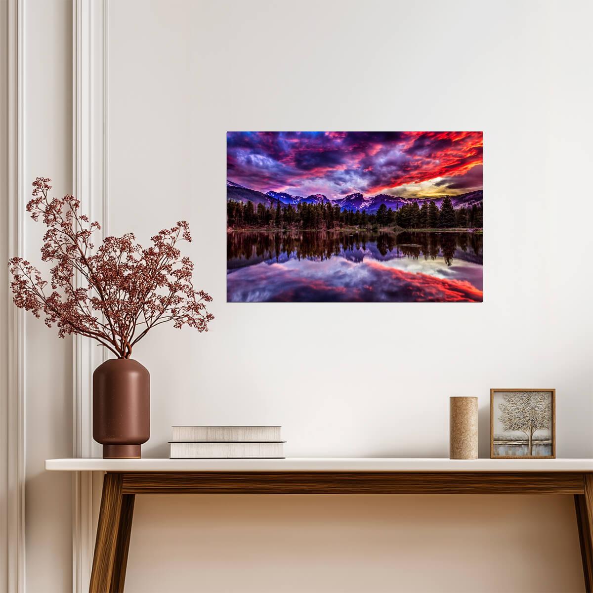 Sunset in Rocky Mountain National Park | Landscape Photography Print | Nature Poster - Photography Poster