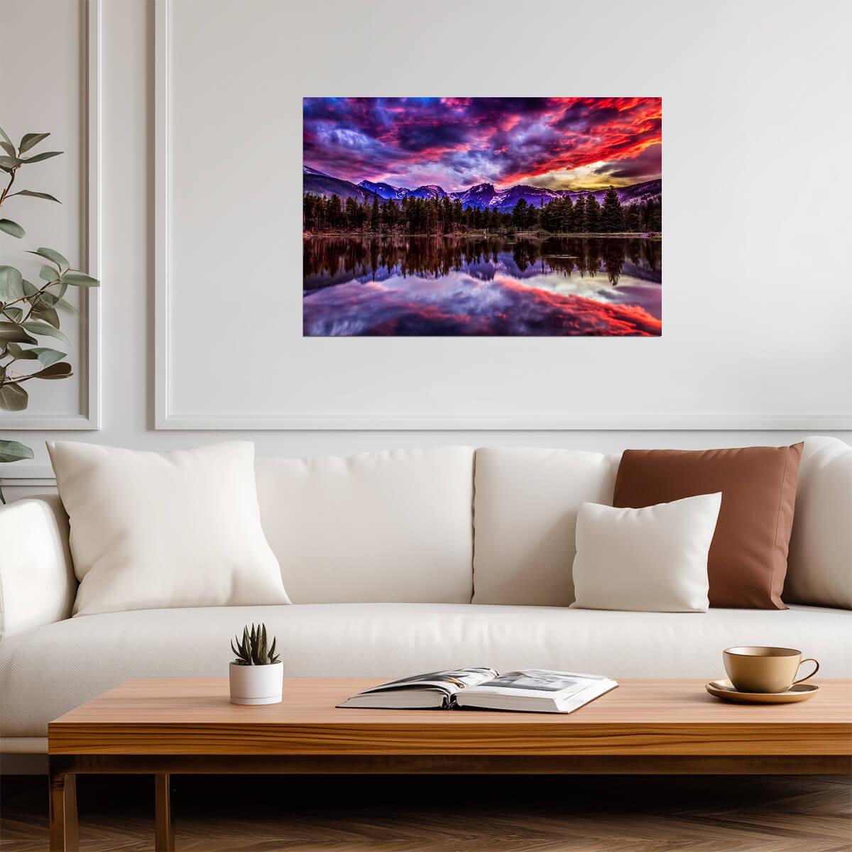 Sunset in Rocky Mountain National Park | Landscape Photography Print | Nature Poster - Photography Poster