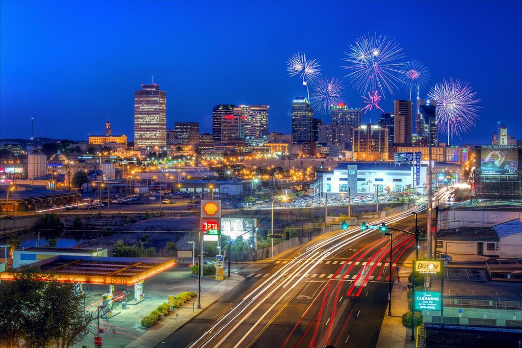 Fireworks Over Nashville Tennessee | City Skyline Photography | Celebration Poster - Photography Poster