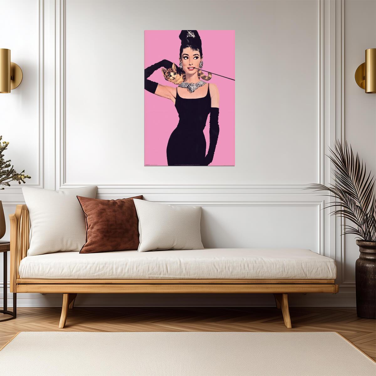 Audrey Hepburn | Pop Art Portrait | Classic Fashion Movie Poster