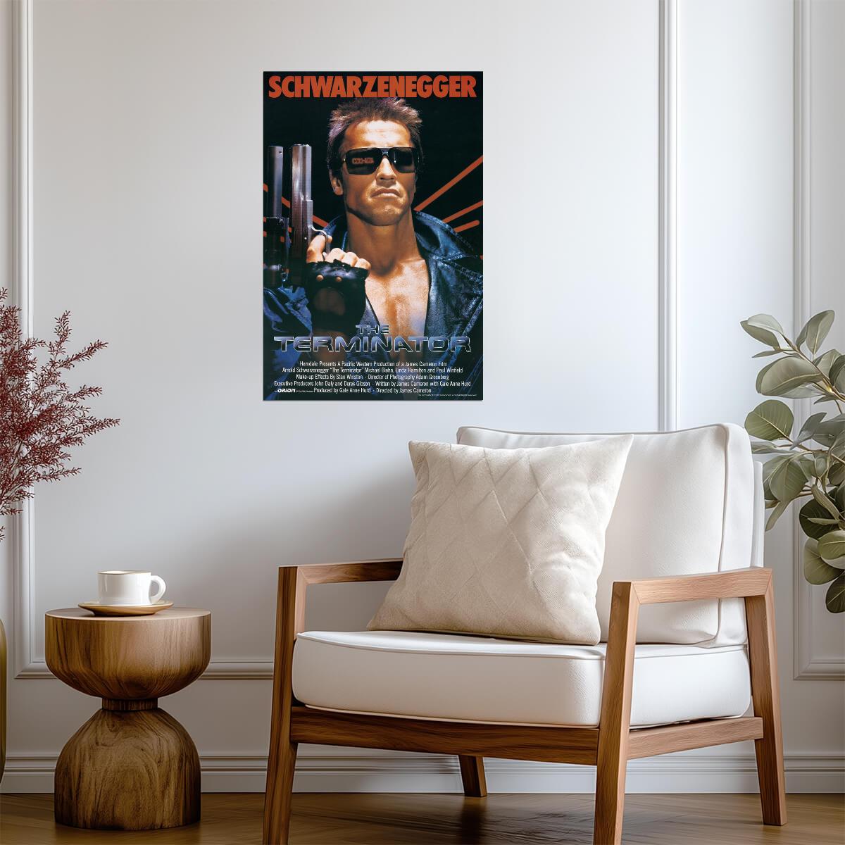 The Terminator 1984 | Classic Sci-Fi Action Movie Poster | Retro Wall Art - Movies & TV Poster