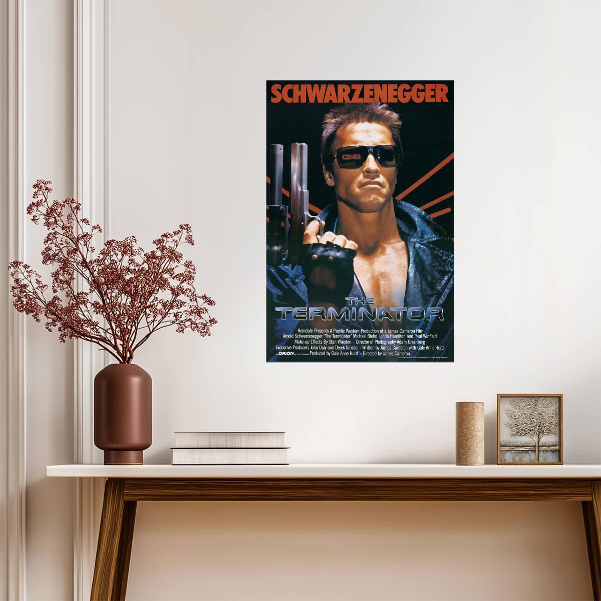 The Terminator 1984 | Classic Sci-Fi Action Movie Poster | Retro Wall Art - Movies & TV Poster
