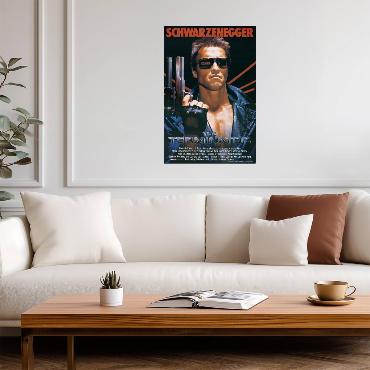 The Terminator 1984 | Classic Sci-Fi Action Movie Poster | Retro Wall Art - Movies & TV Poster