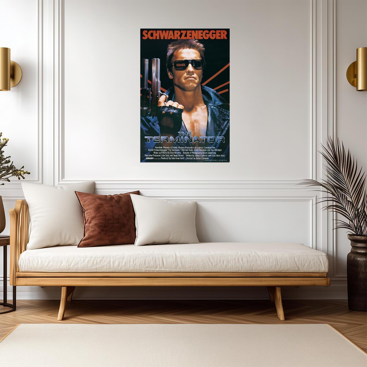 The Terminator 1984 | Classic Sci-Fi Action Movie Poster | Retro Wall Art - Movies & TV Poster
