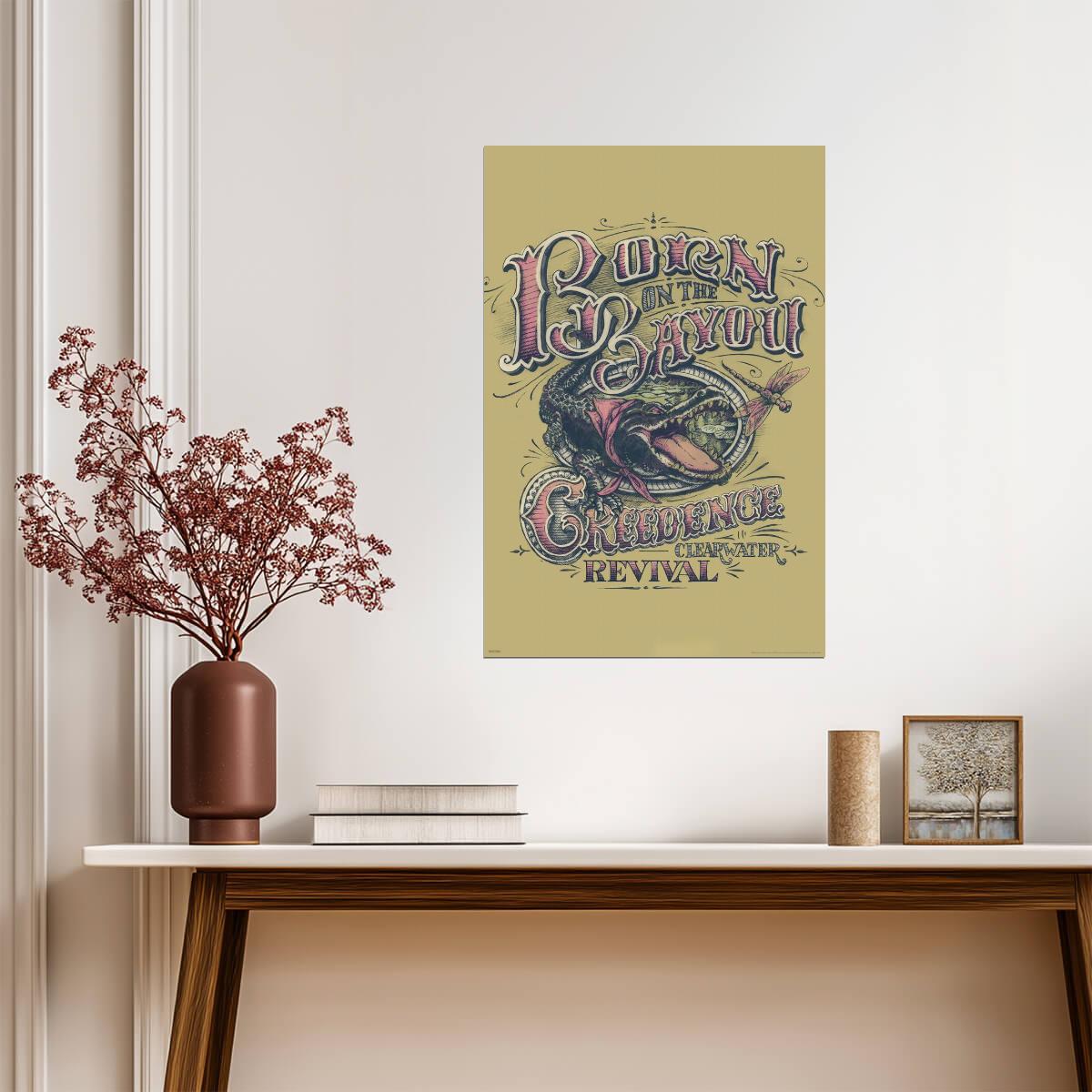Creedence Clearwater Revival Born On The Bayou | CCR Album Art Poster | Classic Rock Wall Decor - Music Poster