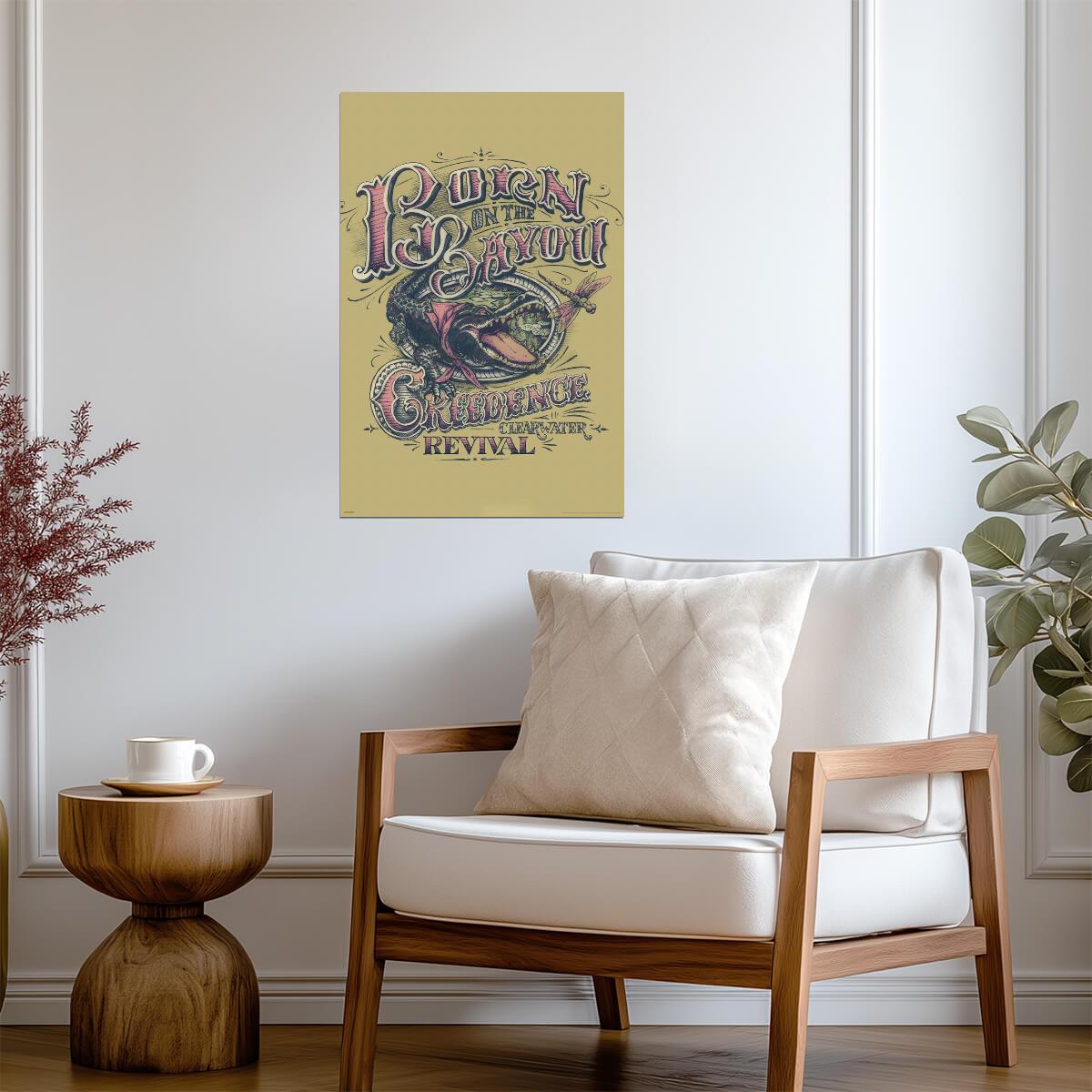 Creedence Clearwater Revival Born On The Bayou | CCR Album Art Poster | Classic Rock Wall Decor - Music Poster