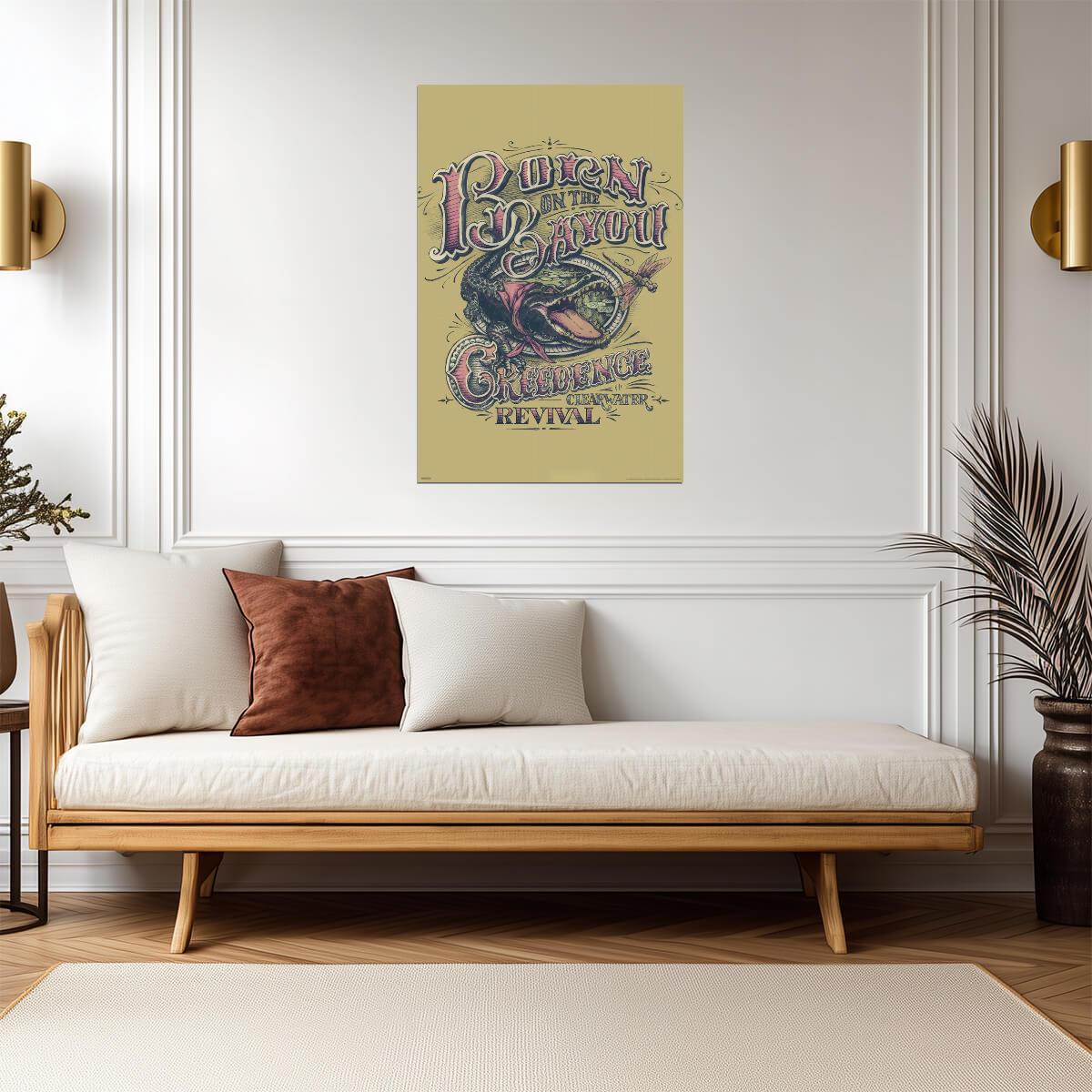 Creedence Clearwater Revival Born On The Bayou | CCR Album Art Poster | Classic Rock Wall Decor - Music Poster