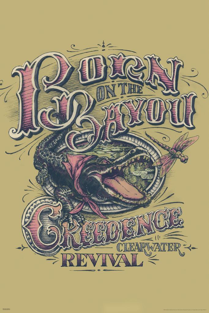 Creedence Clearwater Revival Born On The Bayou | CCR Album Art Poster | Classic Rock Wall Decor - Music Poster