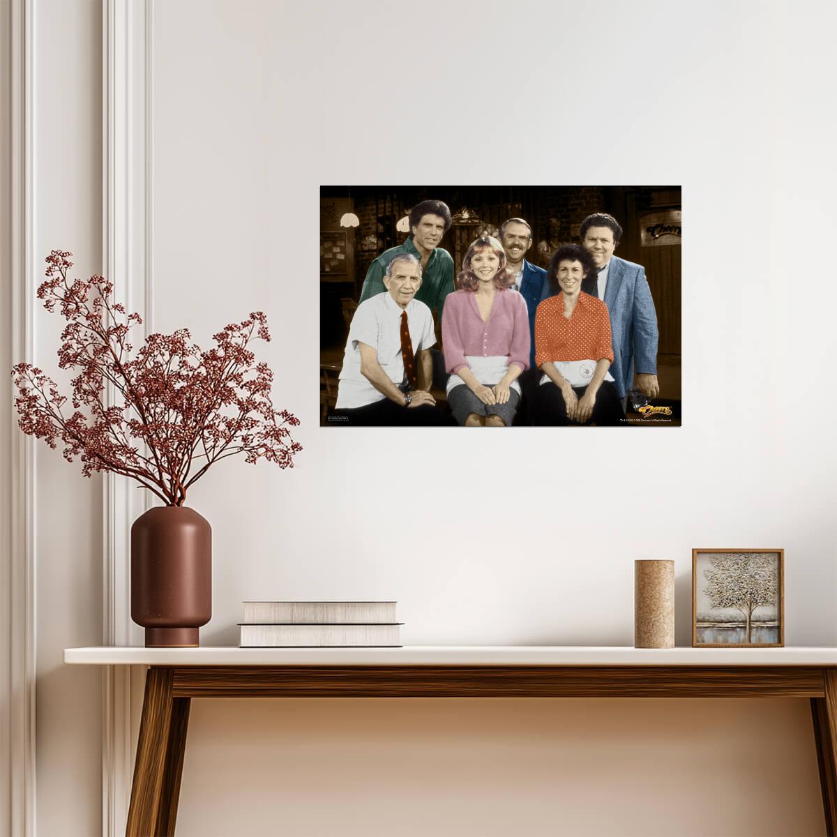 Cheers Season 1 | Complete Cast Portrait | Classic Sitcom TV Show Poster - Movies & TV Poster