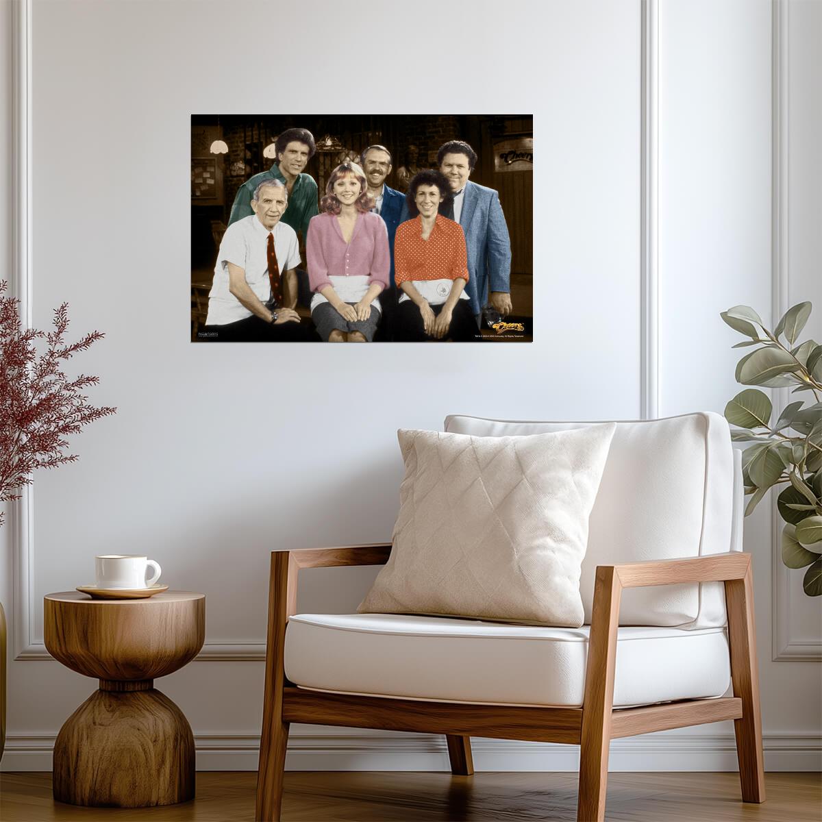 Cheers Season 1 | Complete Cast Portrait | Classic Sitcom TV Show Poster - Movies & TV Poster