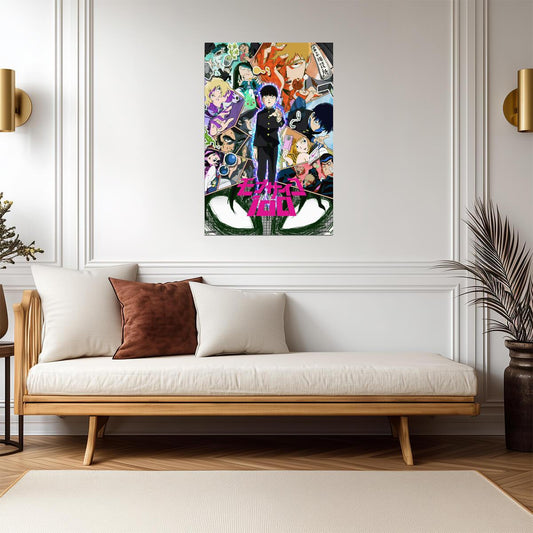 Mob Psycho 100 Season 1 Logo | Manga Wall Art | Anime Poster