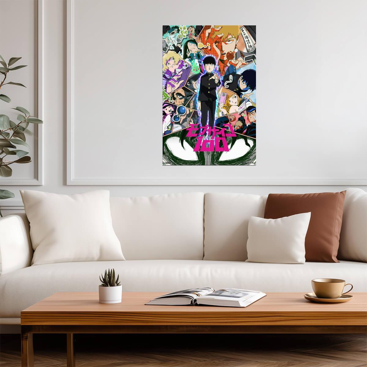 Mob Psycho 100 Season 1 Logo | Manga Wall Art | Anime Poster