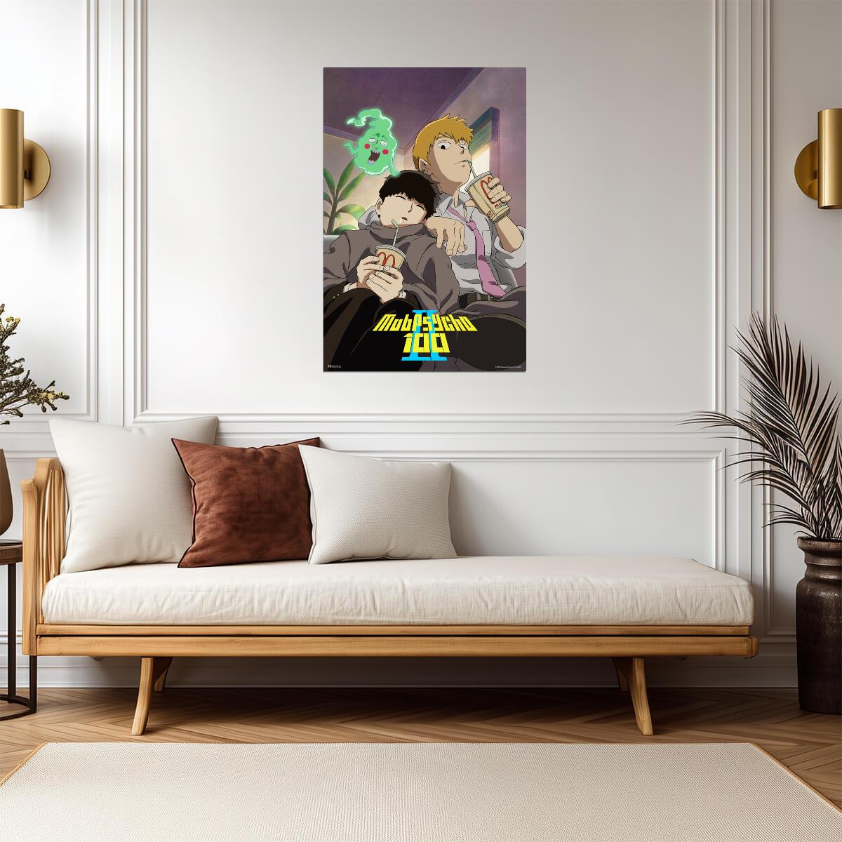 Mob Psycho 100 Season 2 Relax Scene | Anime Poster | Shigeo Kageyama Art Print
