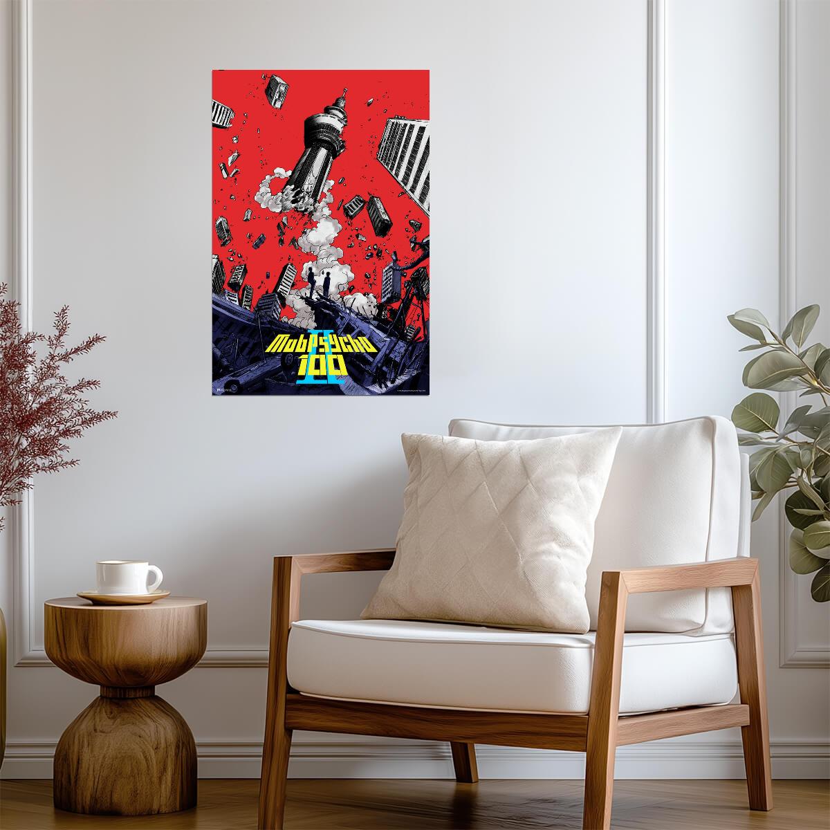 Mob Psycho 100 Season 2 Key Art | Shonen Manga Wall Art | Anime Poster