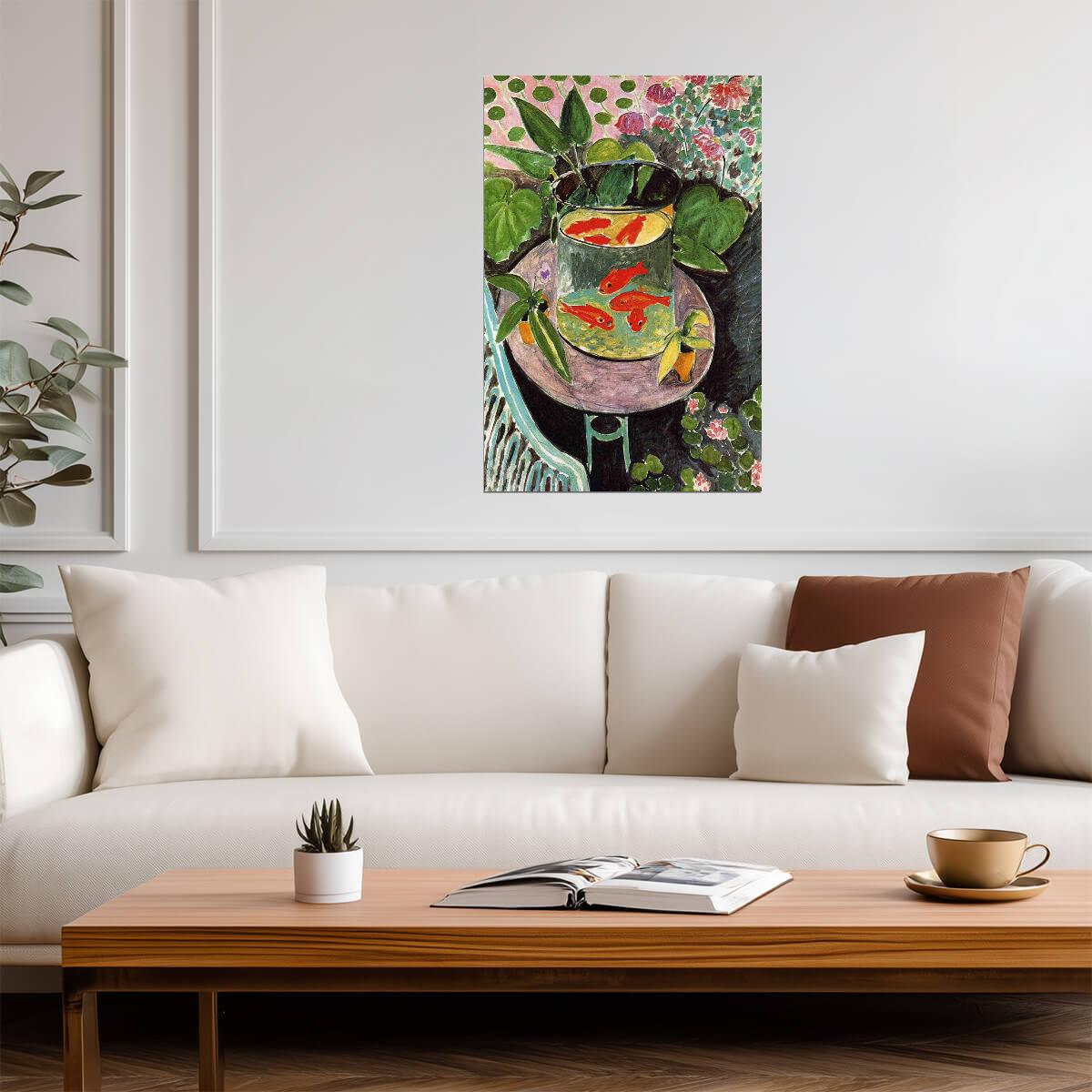 Henri Matisse The Goldfish | Fauvist Art Print | Famous Painting Poster