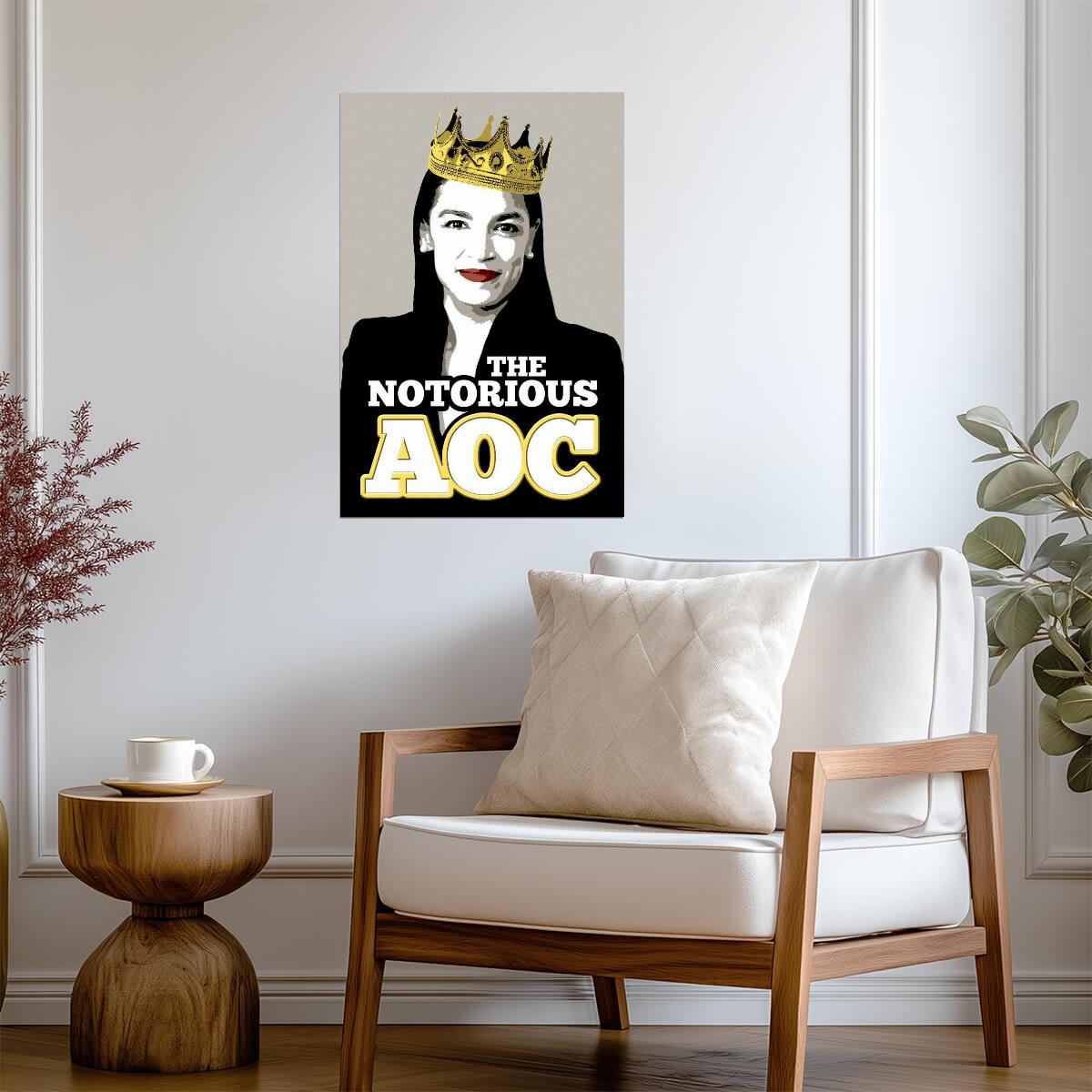 "Notorious AOC" Alexandria Ocasio-Cortez | Political Poster | Activism Wall Art - Type & Quotes Poster