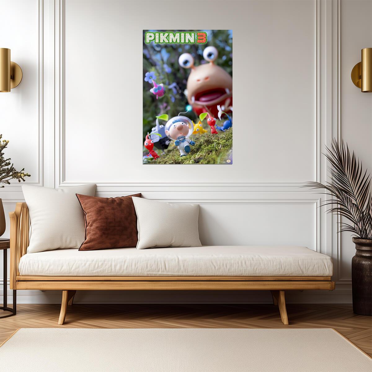 Pikmin 3 | Video Game Poster | Strategy Game Wall Art