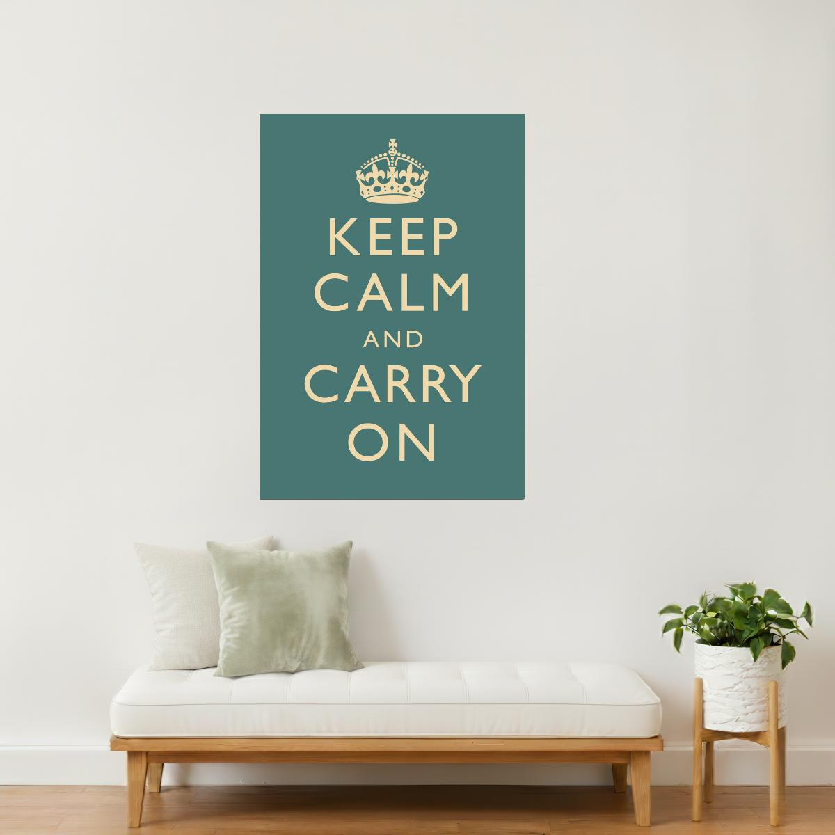 Keep Calm and Carry On | Classic Motivational Poster