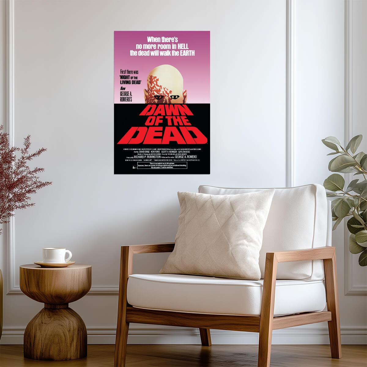 Dawn Of The Dead | Classic Zombie Horror Movie Poster - Movies & TV Poster