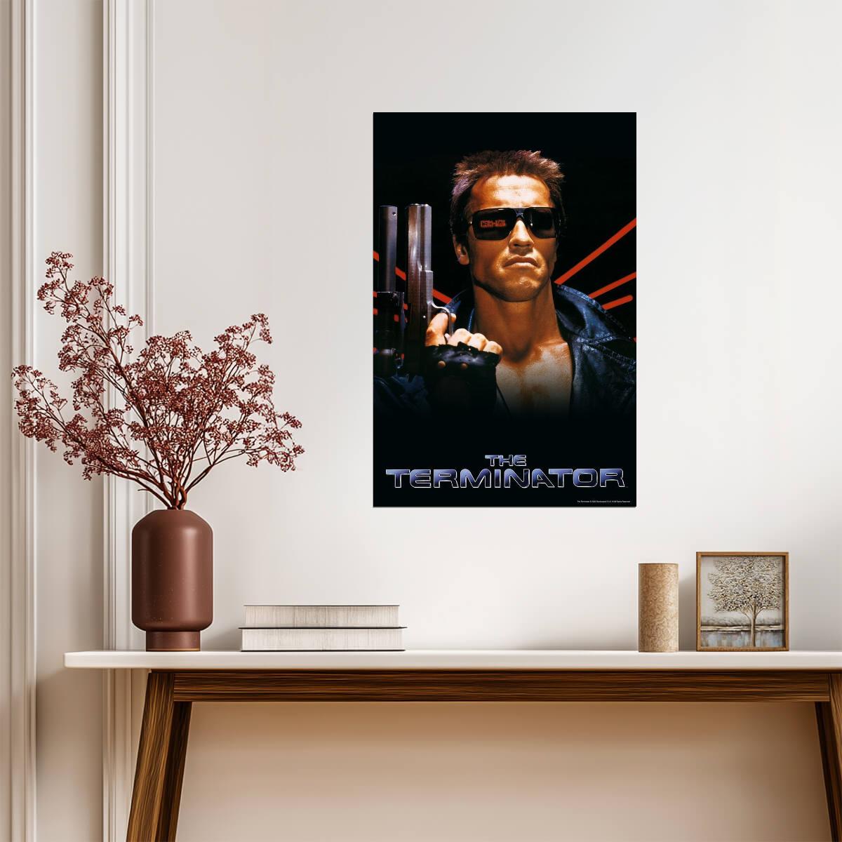 The Terminator 1984 | Vintage Sci-Fi Action Movie Poster - Movies & TV Poster
