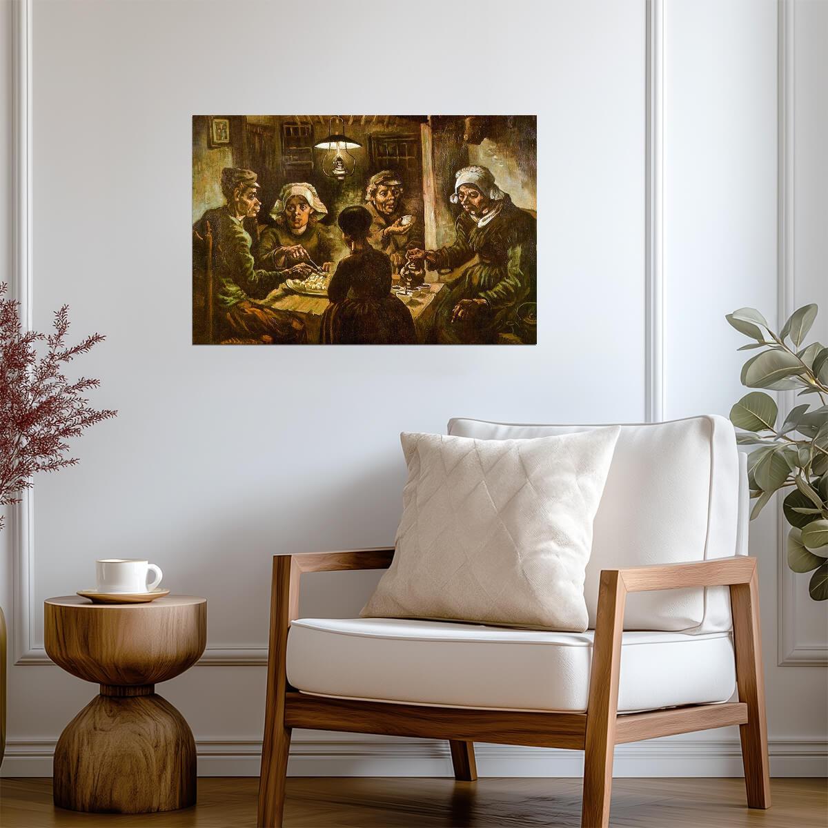 Vincent Van Gogh "The Potato Eaters" | Post-Impressionist Art | Classic Painting Poster - Graphic & Art Poster