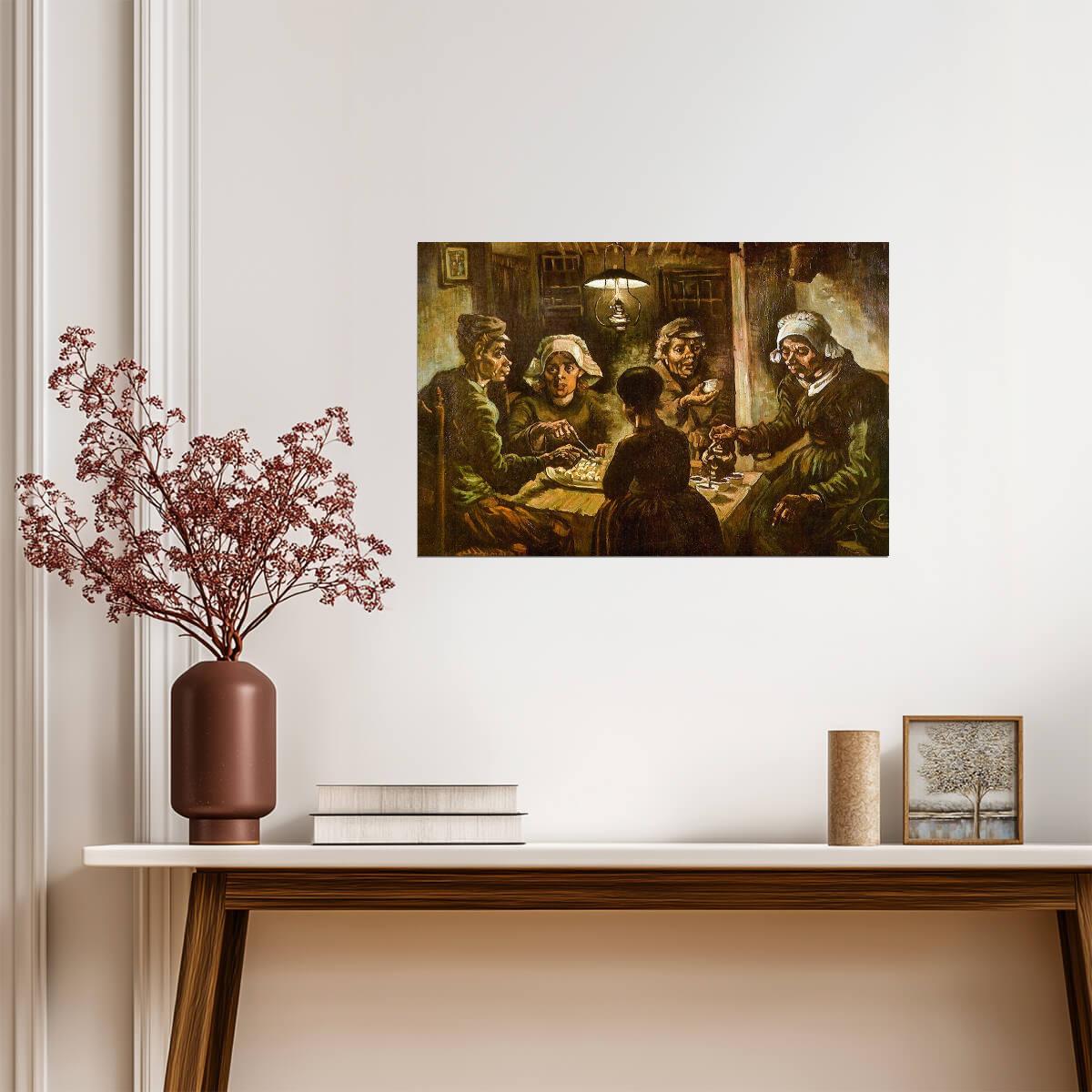 Vincent Van Gogh "The Potato Eaters" | Post-Impressionist Art | Classic Painting Poster - Graphic & Art Poster