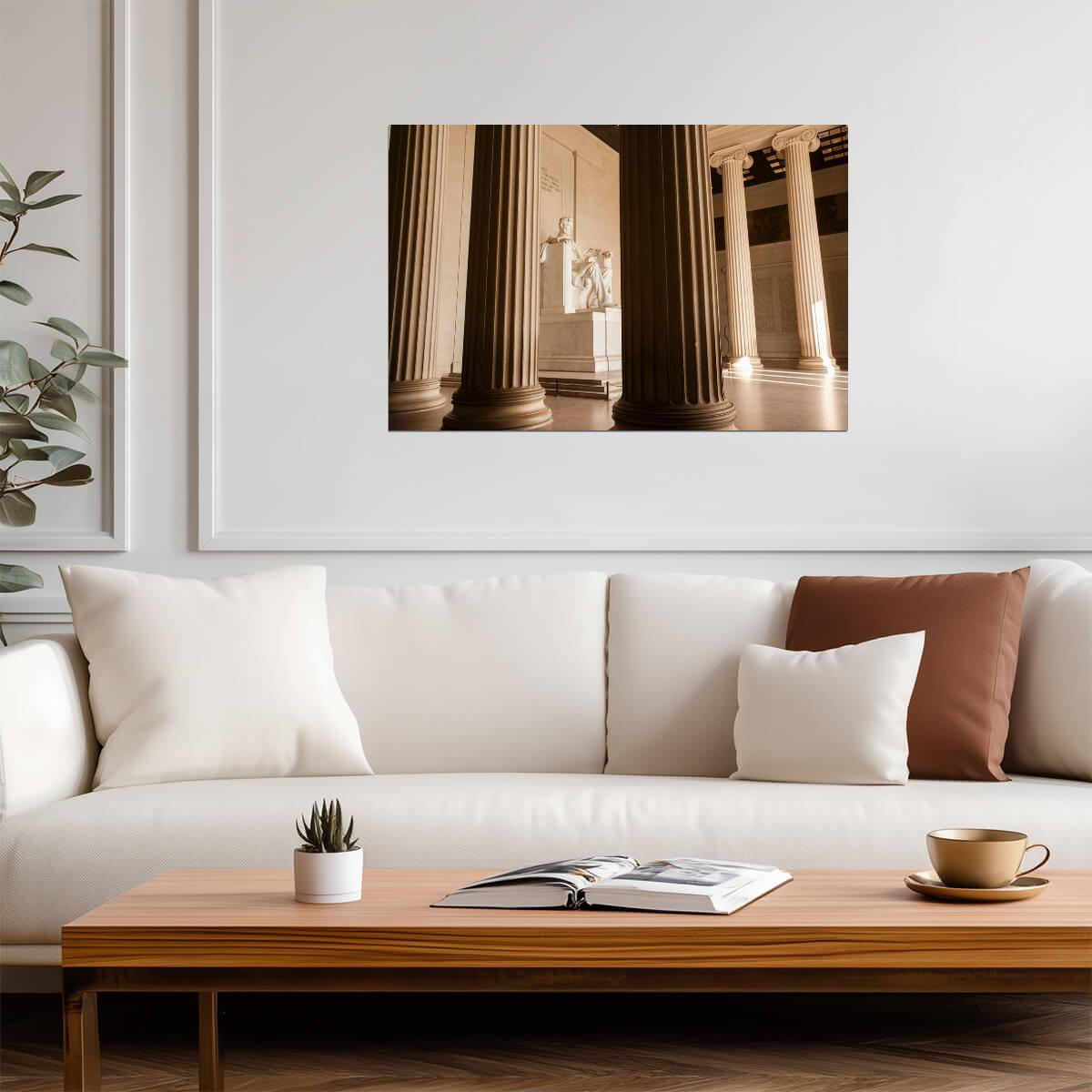 Abraham Lincoln Memorial | Washington D.C. Landmark Photography | Historical Poster - Photography Poster