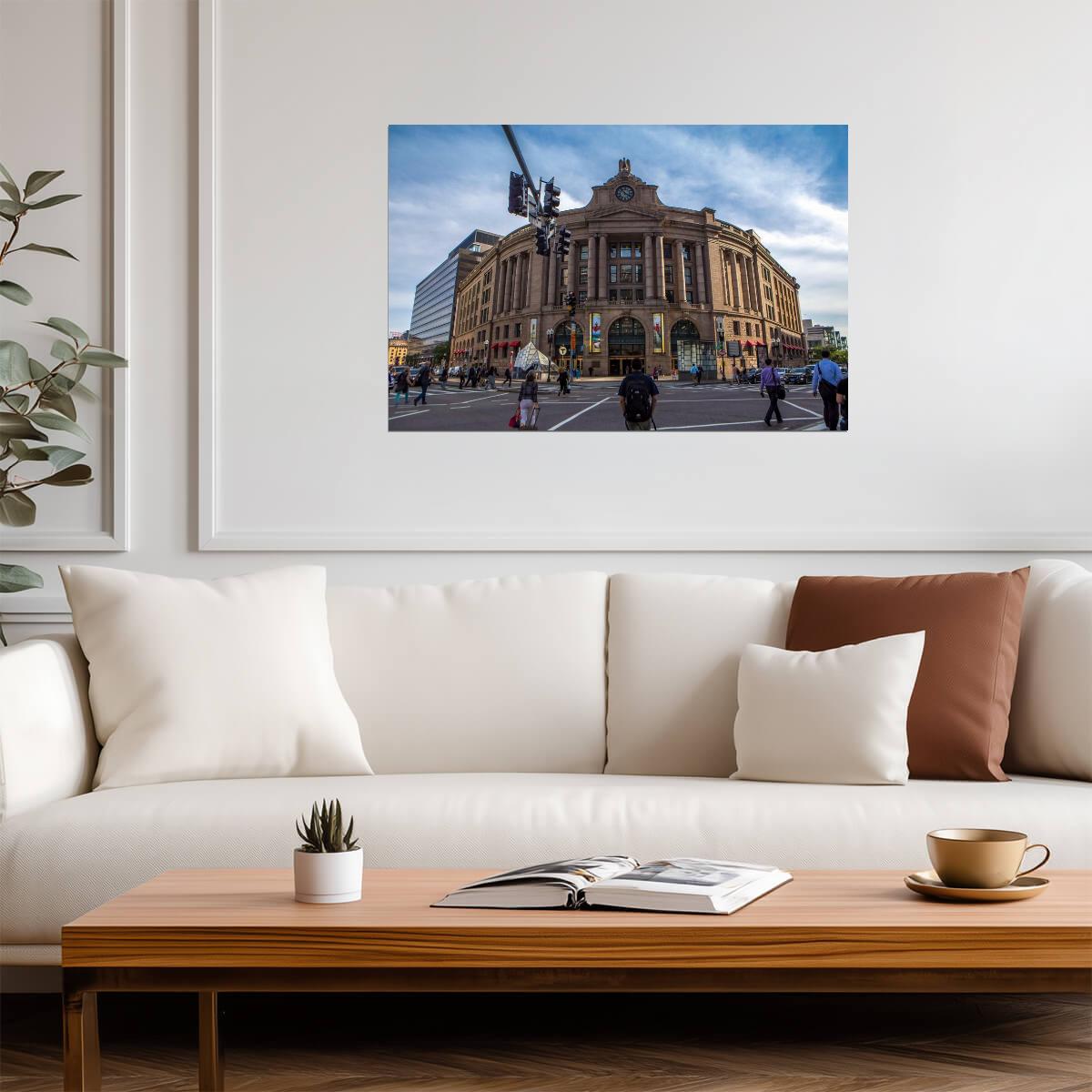 South Station in Boston Massachusetts | Urban Architecture Photography | City Landmark Poster - Photography Poster