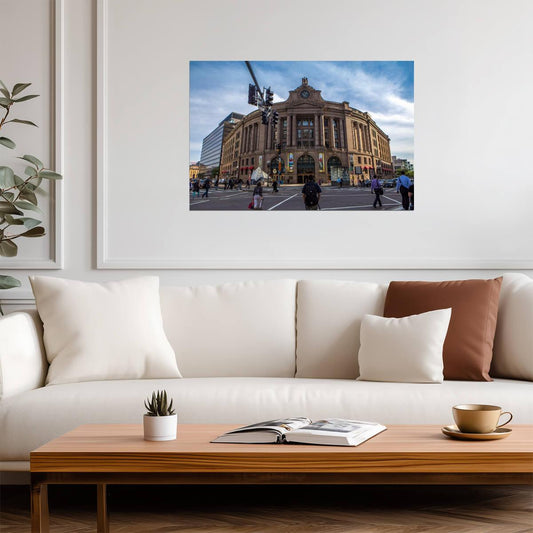 South Station in Boston Massachusetts | Urban Architecture Photography | City Landmark Poster - Photography Poster