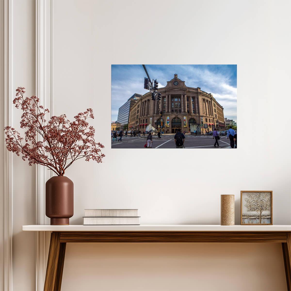 South Station in Boston Massachusetts | Urban Architecture Photography | City Landmark Poster - Photography Poster