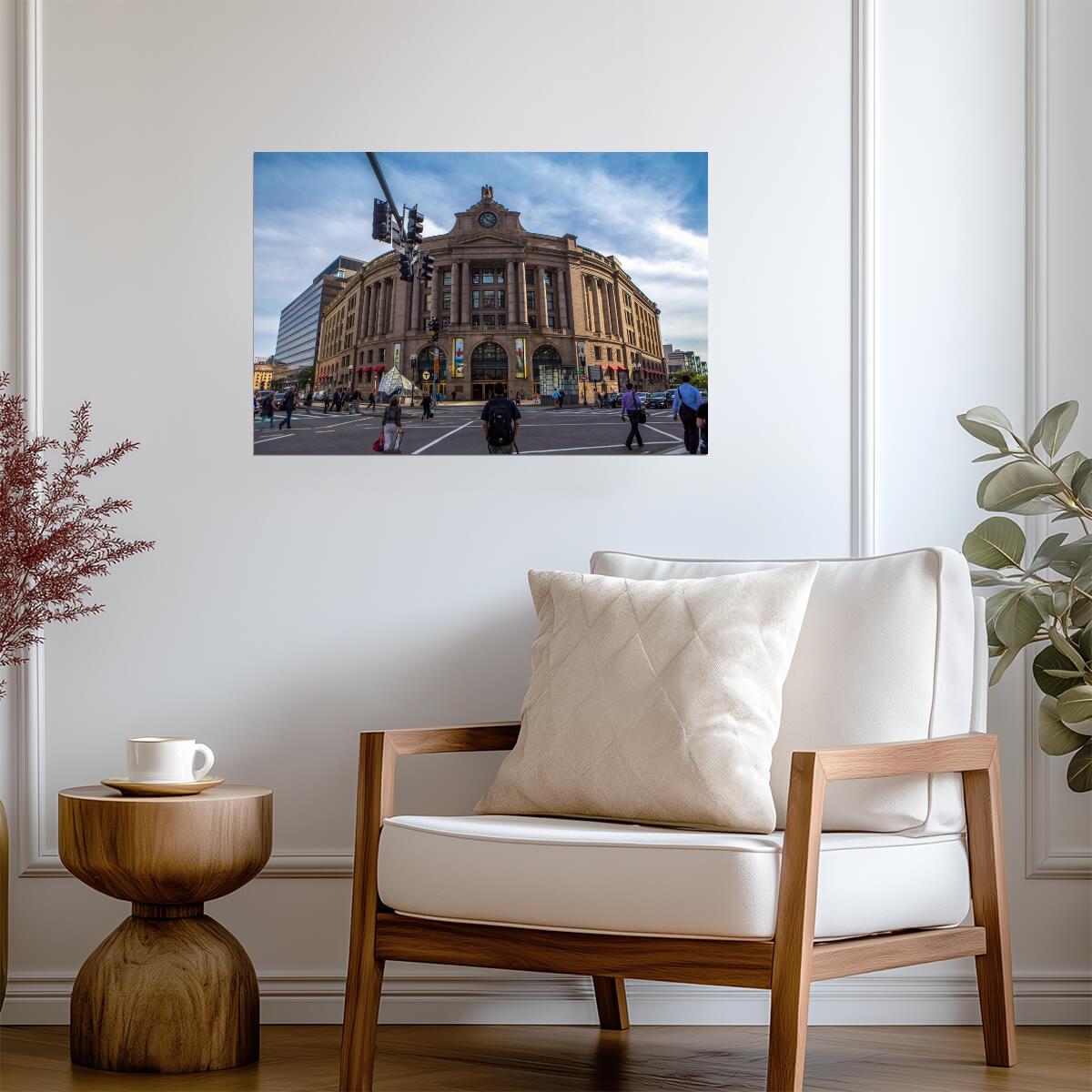 South Station in Boston Massachusetts | Urban Architecture Photography | City Landmark Poster - Photography Poster