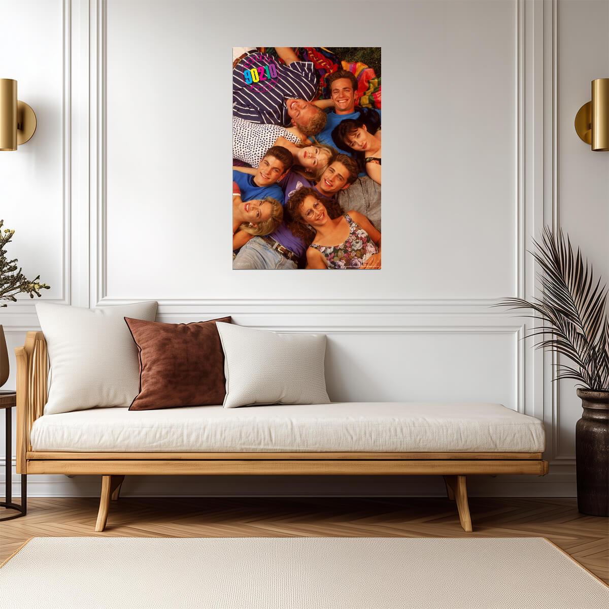 Beverly Hills 90210 | First Season Cast | Retro 90s TV Series Poster - Movies & TV Poster