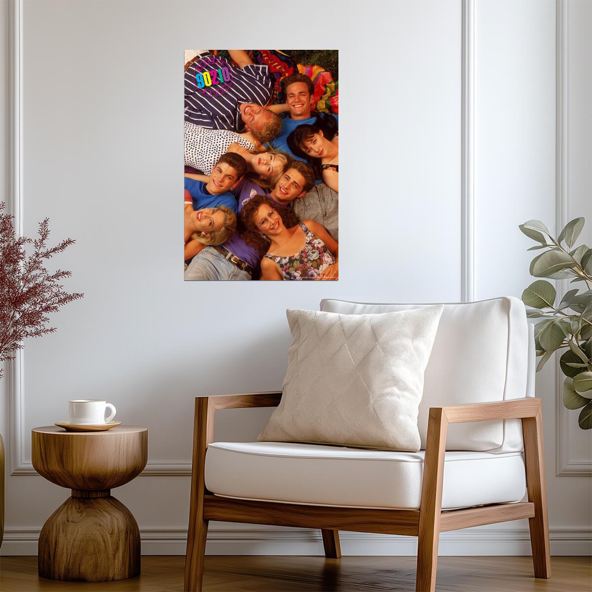 Beverly Hills 90210 | First Season Cast | Retro 90s TV Series Poster - Movies & TV Poster