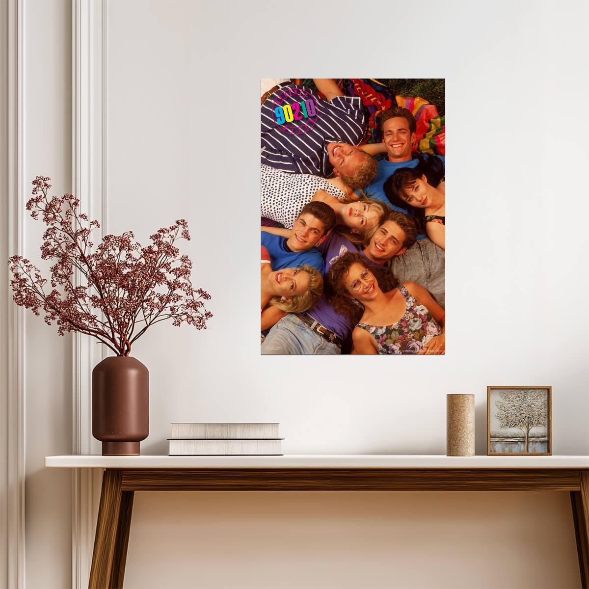 Beverly Hills 90210 | First Season Cast | Retro 90s TV Series Poster - Movies & TV Poster