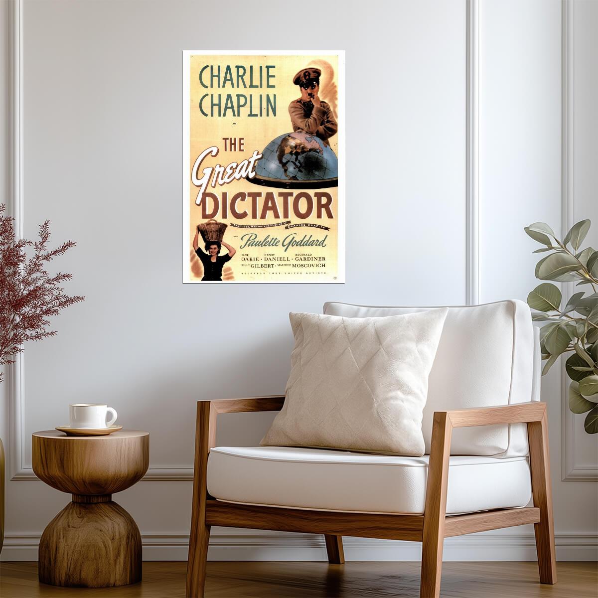 The Great Dictator | A Charlie Chaplin Film | Classic Movie Poster - Movies & TV Poster