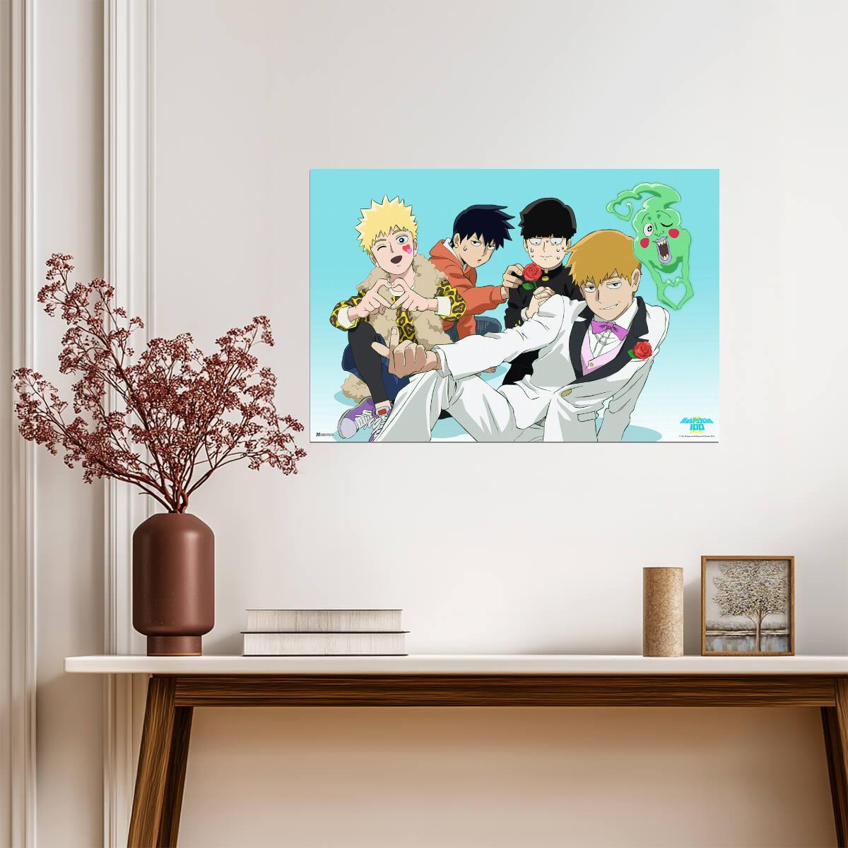 Mob Psycho 100 Reigen & Dimple | Shonen Manga Art | Anime Poster
