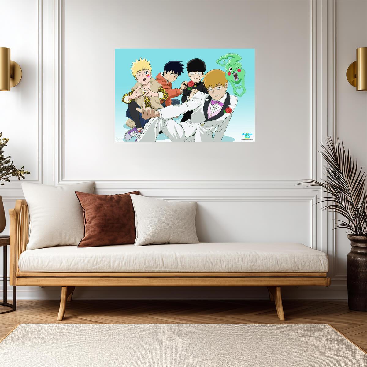 Mob Psycho 100 Reigen & Dimple | Shonen Manga Art | Anime Poster