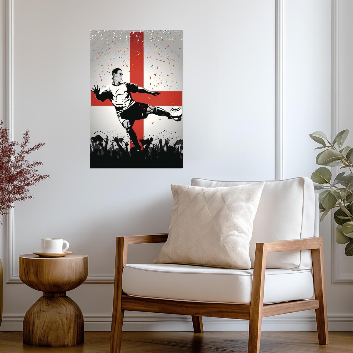 England National Soccer Team | Sports Poster | Football Fan Wall Art
