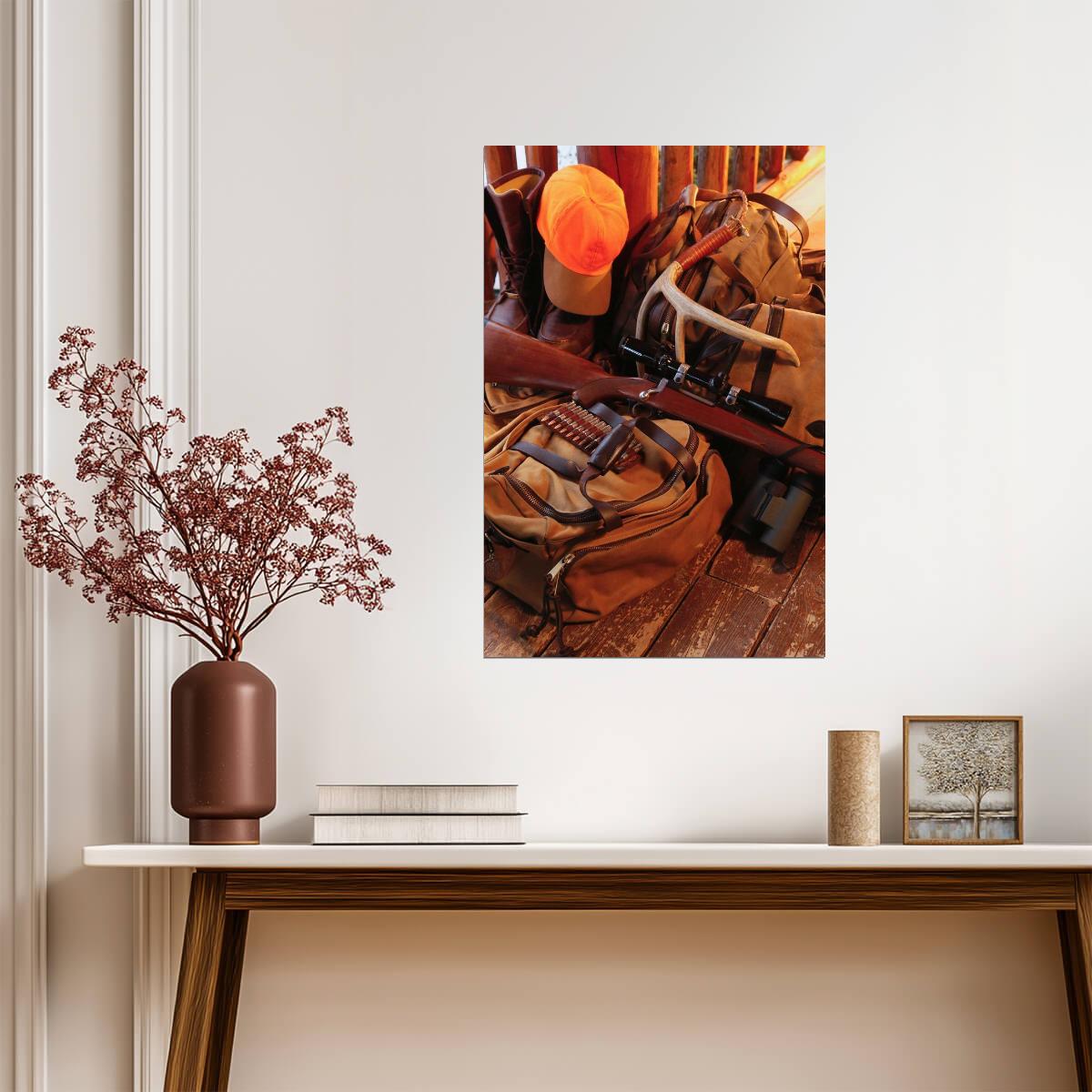 Big Game Hunting Gear | Hunter Lifestyle Photography Poster - Photography Poster
