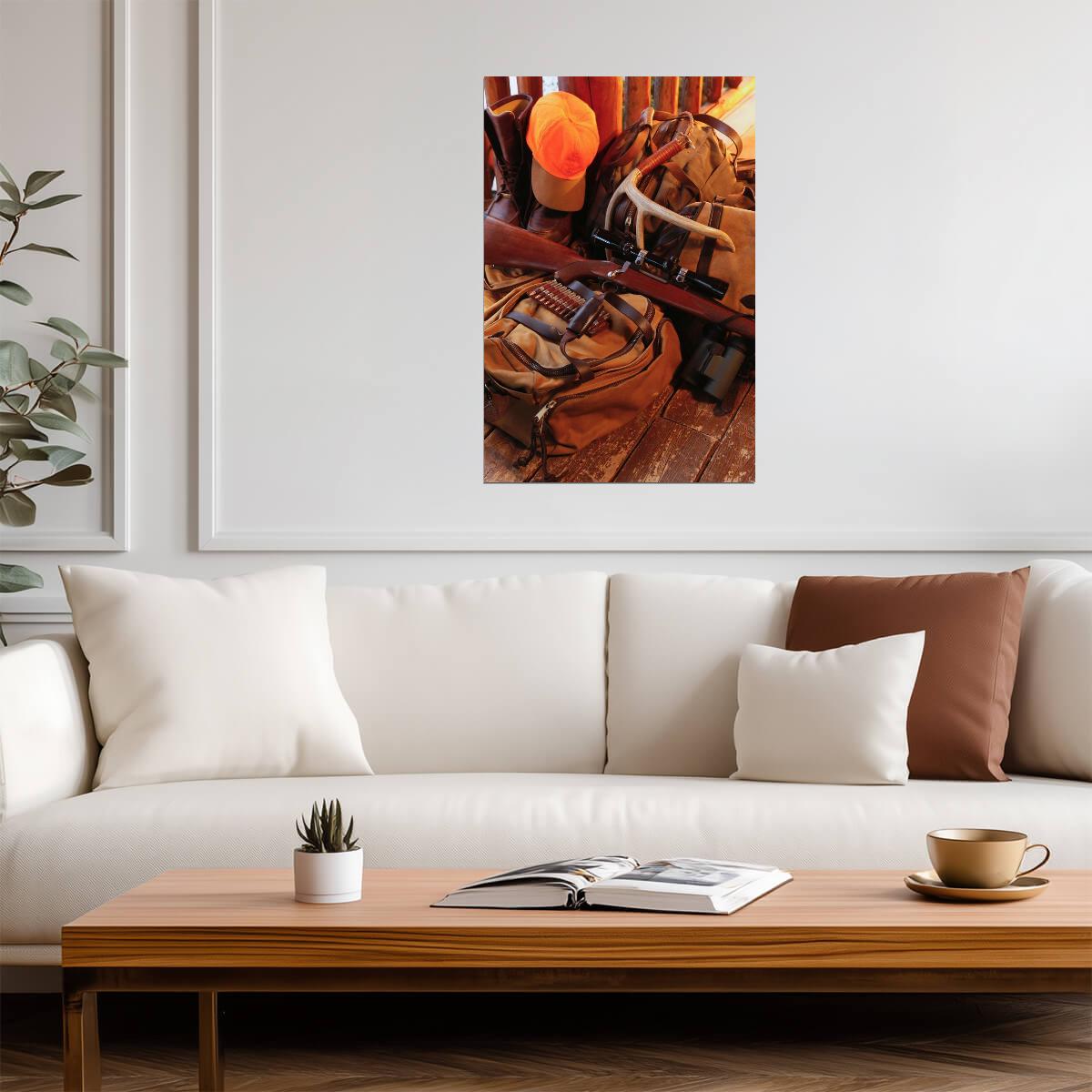 Big Game Hunting Gear | Hunter Lifestyle Photography Poster - Photography Poster