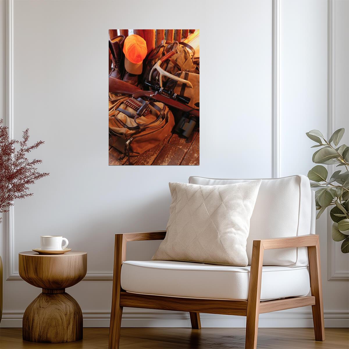 Big Game Hunting Gear | Hunter Lifestyle Photography Poster - Photography Poster