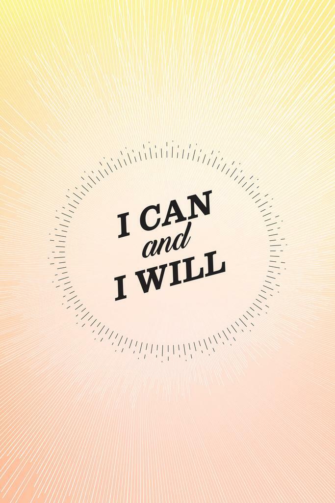 I Can and I Will | Motivational Poster