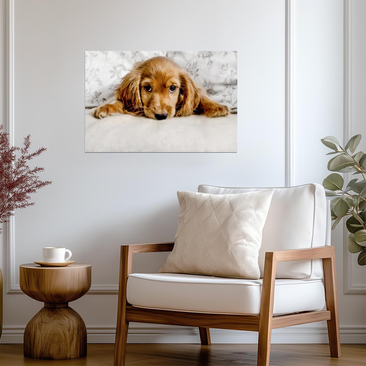 Cute Cocker Spaniel Puppy Lying Down | Pet Photography | Dog Poster - Photography Poster