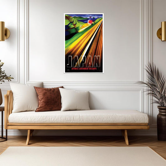 Vintage Japanese Government Railways | Travel Poster | Japan Tourism Wall Art